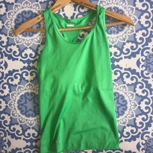 Nike green running tank top